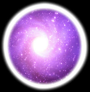 Glowing Purple Galaxy Portal PNG image with transparent background