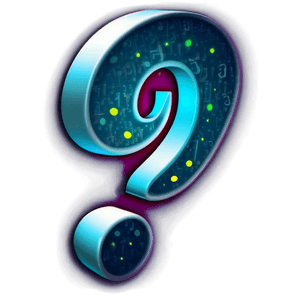 Glowing Question Mark Design PNG jlr33 PNG image with transparent background