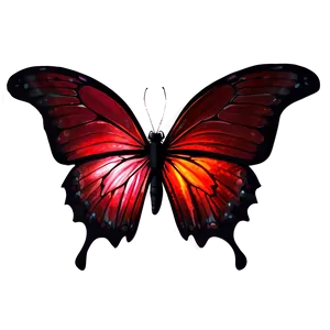 Glowing Red Butterfly Png Ccm66 PNG Image