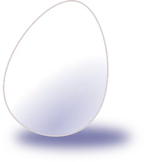 Glowing Single Eggon Black Background PNG Image