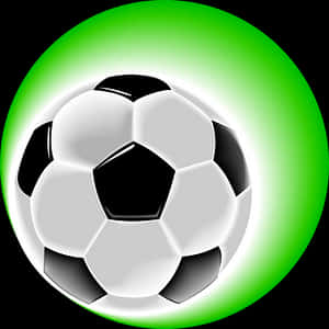Glowing Soccer Ball Graphic PNG image with transparent background