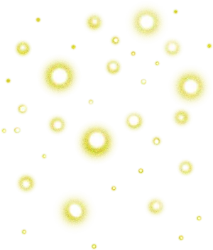 Glowing Sparkleson Black Background PNG Image