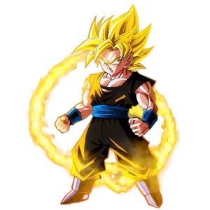 Glowing Super Saiyan Hair Png Jkj PNG Image