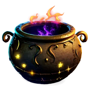 Glowing Witch Cauldron Png 06292024 PNG Image