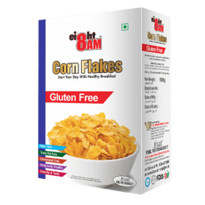 Gluten Free Corn Flakes Cereal Box PNG