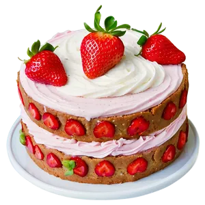 Gluten-free Strawberry Cake Png 06212024 PNG Image