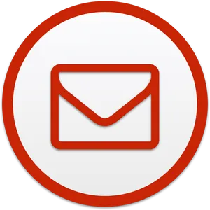 Gmail Logo Redand White PNG Image