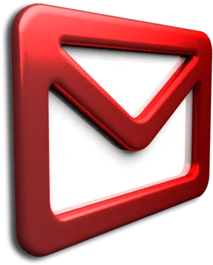 Gmail Logo3 D Red PNG Image