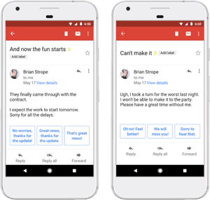 Side By Side V2 - Funny Gmail Smart Reply, HD Png Download PNG image with transparent background