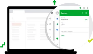 Gmailto Evernote Integration PNG Image