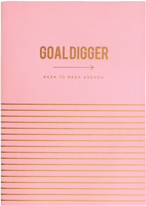 Goal Digger Weekly Agenda Cover PNG image with transparent background