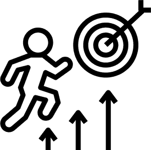 Goal Oriented Motivation Icon PNG image with transparent background