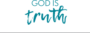 God Is Truth Calligraphy PNG Image