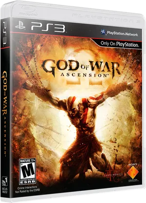 Godof War Ascension P S3 Game Cover PNG Image