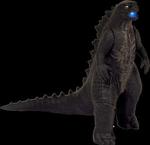 Godzilla Figure Standing PNG image with transparent background