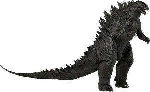 Godzilla Figurein Shadow PNG Image