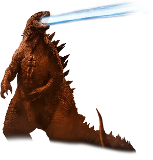 Godzilla_ Firing_ Atomic_ Breath PNG Image