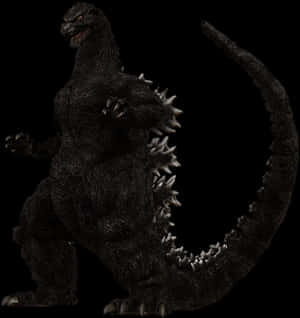 Godzilla Iconic Monster Silhouette PNG image with transparent background
