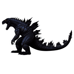 Godzilla Silhouette PNG bmo13 PNG image with transparent background