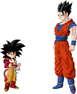 Gohan Transformations Illustration PNG Image