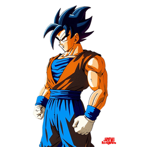 Goku and Vegeta Fusion PNG wdy6 PNG image with transparent background