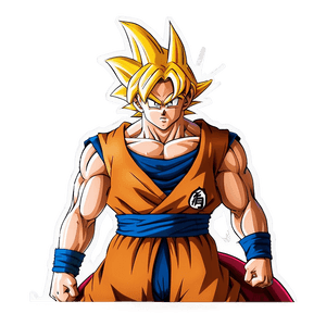 Goku Base Form with Tail PNG 76 PNG image with transparent background