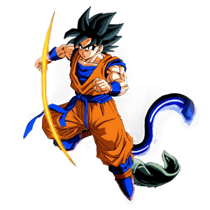 Goku Base Form with Tail PNG opw PNG image with transparent background