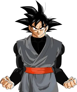 Goku_ Black_ Portrait_ D B Z PNG Image