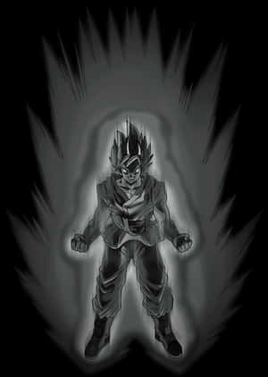 Goku_ Black_ Power_ Aura_ Illustration PNG image with transparent background