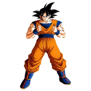 Goku Determined Stand Png 10 PNG Image