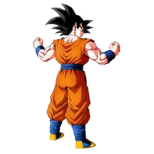 Goku Determined Stand Png Btv PNG Image