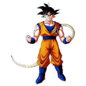 Goku Dragon Ball Z Pose PNG wwp PNG image with transparent background