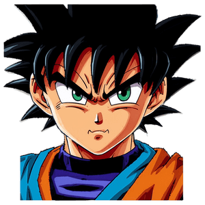Goku Face Close Up PNG 04292024 PNG image with transparent background
