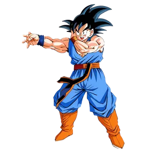 Goku In Battle Pose Png 97 PNG Image