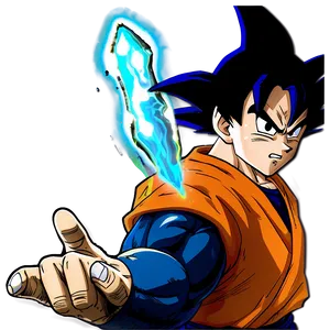 Goku Kamehameha Manga Scene Png Jjp PNG Image