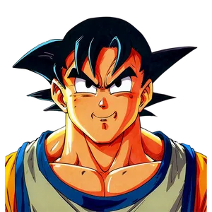 Goku Manga Facial Expression Png 46 PNG Image