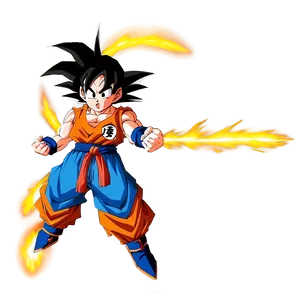 Goku Ready For Battle Png Hvb PNG Image