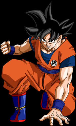 Goku Readyfor Battle PNG image with transparent background