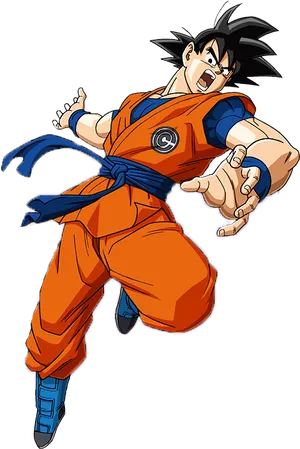 Goku Readyfor Battle PNG Image