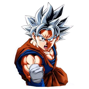 Goku's Ultra Instinct Awakening Png 40 PNG Image