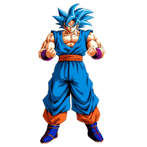 Goku SSJ Blue Kaioken PNG twi PNG image with transparent background
