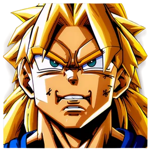 Goku Ssj3 Determined Face Png Dkx20 PNG Image