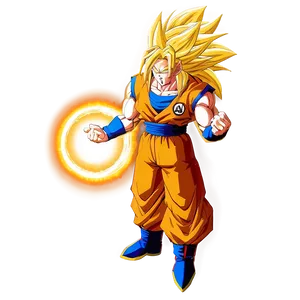 Goku Ssj3 With Energy Sphere Png Kcl2 PNG Image