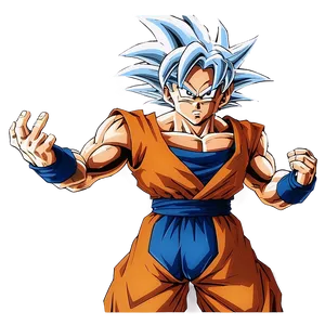 Goku Transforming Into Ultra Instinct Png Vkd PNG Image