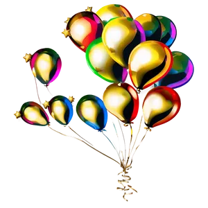 Gold Balloon Clipart Png Lpb47 PNG Image