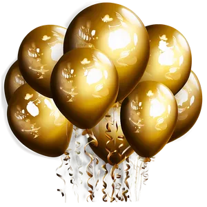 Gold Balloon Decoration Png 22 PNG Image