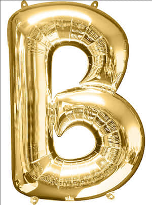 22inch Gold Letter Balloons - B Balloon PNG