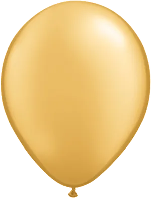 Gold Balloon Single Image PNG Image