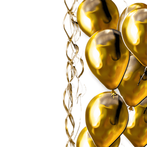 Gold Balloons PNG 05252024 PNG
