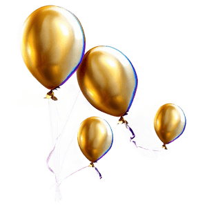 Gold Balloons PNG 56 PNG